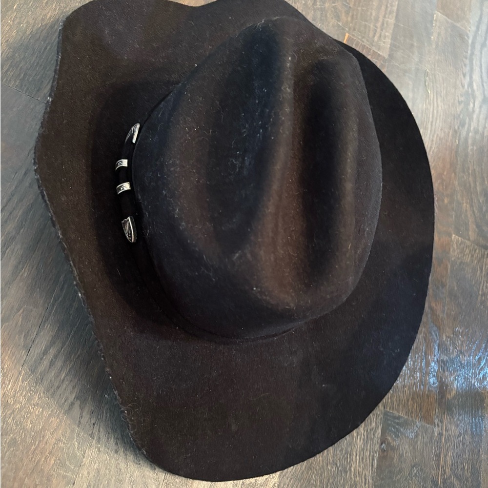 AMERICAN HAT CO. MEN'S BLACK CATTLEMAN FELT HAT